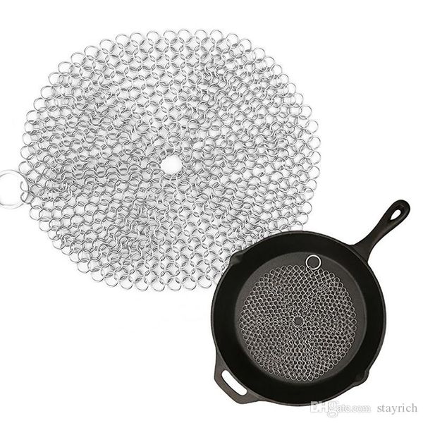 Nettoyer en fonte en fonte 304 ￉purateur de coussinon en acier inoxydable pour casserole en fonte Pandes pr￩-assaisonn￩es Bourses hollandaises