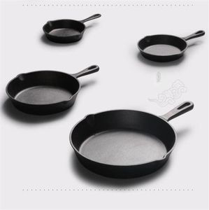 Fonte antiadhésive 1426 cm poêle Fring Pan à gaz plat à induction Cuideur Pot Pot d'oeuf Pancake Pot de cuisine outils de restauration