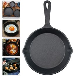 Sartén de hierro fundido, sartén antiadherente, plancha, suministro de cocina, utensilio de cocina, Mini sartenes para hornear, utensilios pequeños para freír en el hogar 240226