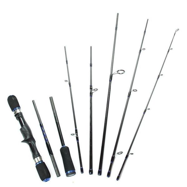 Varillas de fundición 8 secciones Fibra de carbono Caña de pescar Tackle Travel Spinning China Polo para mosca Carpa Vara de Pesca204P Drop Entrega Deportes Otfmj