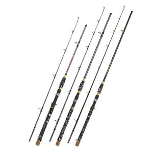 Casting Rods Carbon Thunder Strong Rod Super Hard Tuned Black Fish Road Sub Straight Handle Drop Livrot Sports Outdoors Fishing OT398
