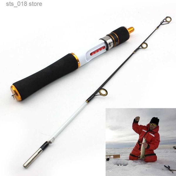 Casting Rods Haute Qualité Canne À Pêche Sur Glace Tige De Carbone 59cm Vanne Bateau Pôle Canne À Pêche Sur Glace Ensemble De Pêche Livraison Gratuite T230718