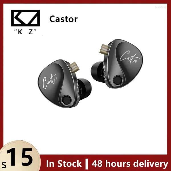 Castor-auriculares intrauditivos HiFi 2, dinámicos, sintonizables, de gama alta, con armadura equilibrada, Monitor, auriculares con cancelación