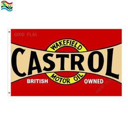 Castrol Red Flags Tamaño del banner 3x5ft 90150 cm con gromeoutdoor de metal Flag7182806