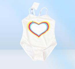 Casual Angel-badmode hipster hoge kwaliteit meisjes designer eendelige badpakken buiten kinderen luxe stof Wear8035475