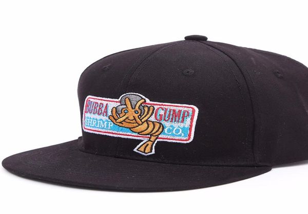 Llegadas casuales Bubba Gump Shrimp Co Baseball Diseñadores de moda Forrest Disfraz de cosplay Capback Snapback Men y Wome3600858