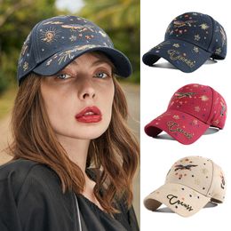 Casual Ball Caps Duurzame, modieuze en ademende hoed met gebogen rand en driedimensionaal borduursel