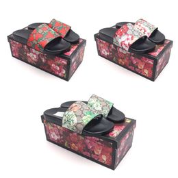 Femmes mènes florales à glissière Sandale de plage chaussure pour hommes fleur caoutchouc semelles sliders en cuir été Tiger Tiger Sunny Tazz Slipper Loafer Walk Sandale Designer Chaussure