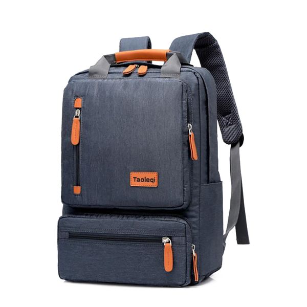 Décontracté affaires hommes ordinateur sac à dos lumière 15 pouces pochette d'ordinateur 2021 étanche Oxford tissu dame antivol voyage sac à dos gris K726