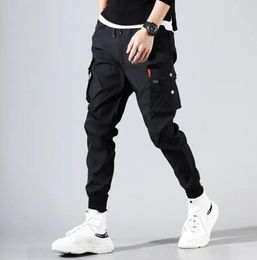 Casual cargobroek hiphop heren pantalones hombre high street kpop met veel zakken joggers modis streetwear broek