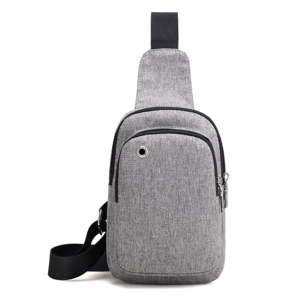 Sac de poitrine décontracté pour homme jeunes garçons bandoulière unique sac à dos homme Sport Messenger sac bleu noir gris