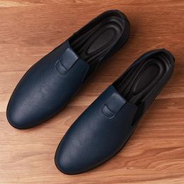 Hommes confortables décontractés 724 Chaussures simples Mandis pour hommes en cuir réel