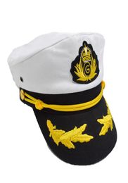 Capa naval de algodón informal para hombres Mujeres Capitán 039 Capas de uniformes Capas Sailor Army Cap para unisex GH2366046046