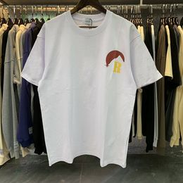 Couples décontractés Vêtements T-shirts pour hommes été imprimé Lettre T-shirts en coton T-shirt de haute qualité chemises pour hommes Rhude vêtements de créateurs chemise tee-shirt graphique