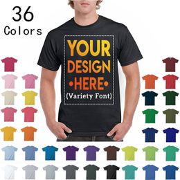 Camiseta personalizada informal Personalizar DIY Calidad 100% Algodón Tops Camisetas Novedad Jersey Camiseta Hombre unisex