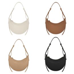 Bolso de diseñador casual bolsos de diseñador crossbody para mujer moda clásica moda negro blanco bolso moderno numero dix bolso de lujo forma de media luna e4