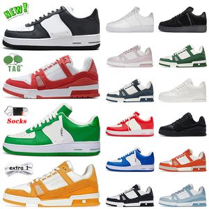 Zapatos de diseñador casual Denim Lona Charol Abloh Negro Blanco Verde Azul Superposiciones Hombres Mujeres lvaf1 Deporte al aire libre Plataforma Zapatillas de deporte Precio asequible