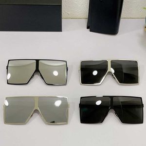Gafas de sol de diseño casual SL 182 para mujer Marco de titanio de gran tamaño Tamaño 68-7-140 Lentes de protección UV 400 con caja original