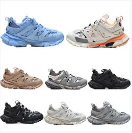 Chaussures décontractées Chaussures Track 3.0 baskets Femmes pour hommes Trainers Paris triple blanc noir rose gris gris beige blue plate-forme bleu tracks sport sneaker with box Lucky