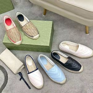 Zapatos de vestir casuales Alpargatas de lona mocasines de diseñador para mujer 100% cuero real Matelasse cuero tamaño EU34-42 diseñador Mocasín Cap Toe Flats lujo Suelas clásicas