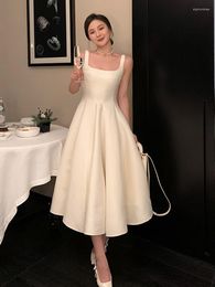 Robes décontractées 2022 été femmes mode femme robe élégante bal Midi Vintage princesse femme soirée une ligne Vestdios