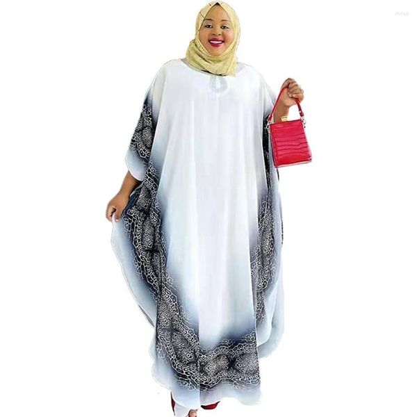 Robes décontractées 2023 africain musulman Hui dubaï manches chauve-souris Robe grande taille dames Robe 8600 #