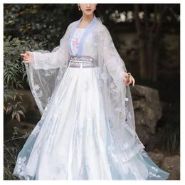 Casual jurken 2023 Ancient Chinese kostuum vrouwen cosplay hanfu jurk tang pak meisjes prinses folk dance sprookje uitvoering