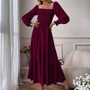 Robes décontractées 2023 Température de robe de mode des dames de printemps