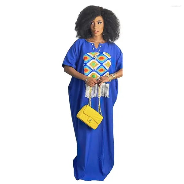 Robes décontractées 2024 Robe africaine Style explosif Lâche Plus Taille Mode Femme Imprimer Longue Robe Abaya Burqa 8819 #