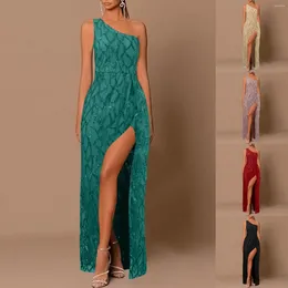 Robes décontractées 2024 Border Forex Trade Color Couleur Fair Sans manches longues Fashionable Elegantes Para Mujer Vestidos de Fiesta