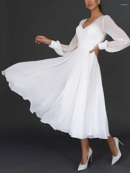Robes décontractées 2024 maille robe blanche fête femmes longue nuit taille haute danse mariage bal demoiselle d'honneur maxi y2k été robes