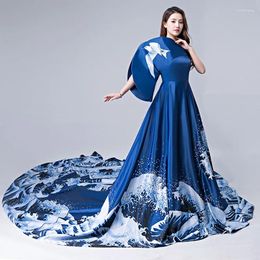Robes décontractées 2024 Party Cheongsam Oriental Femmes Maxi Robe Traditionnelle Style Chinois Élégant Long Qipao Luxe Robe Robe Robe