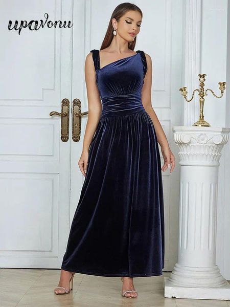 Vestidos casuales 2024 Primavera Sexy Women Navy Army Long Spaghetti Strap Strap Singless A-Line Plisado Celebridades Cóctel Vestidos Vestidos