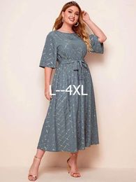 Casual jurken 3xl-6xl Big Women Dinner Dress Plus Size Elegant Party Rok