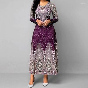 Robes décontractées 5XL grande taille africaine longue Maxi pour les femmes été 2023 ample afrique robe imprimé fleuri Dashiki dames vêtements