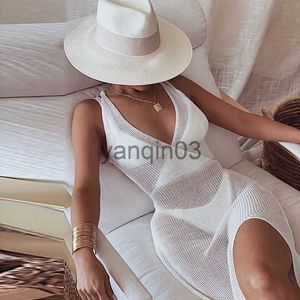 Casual Jurken Strand Visnet Transparante Effen Jurk Sarong Wrap Sexy Bikini Cover-ups Lange Tuniek Casual Elegante Vrouwen Dragen Badpak Cover J230609