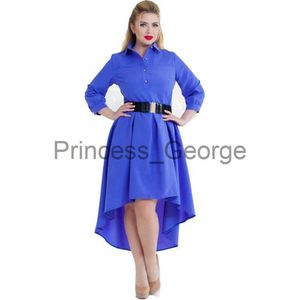 Robes décontractées grande taille 6XL Fat MM femme robe automne à manches longues élégantes robes patchwork amples plus la taille femmes vêtements 6xl robe Liquidation x0625