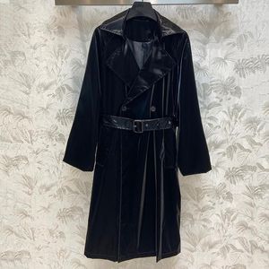 Robes décontractées Veste noire pour femmes Mode 2023 Manteau d'extérieur élégant long