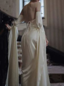 Casual jurken Boho Beach Stain Midi-jurk Feest Dames Avond Ontwerp Lange mouw Slanke elegante bodycon-jurk Jurk Korea Fashion 230202