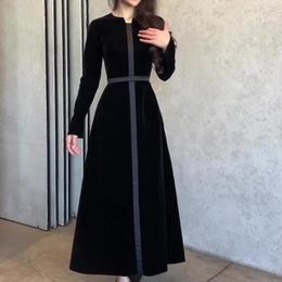Robes décontractées Cekcya pour femmes 2024 dames style français taille haute élégante md-longue robe femme chic et élégant tenues de transport