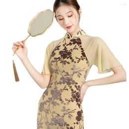 Robes décontractées Cheongsam Robe Split Vêtements pour femmes Danse classique Danse classique chinoise Vêtements de pratique moderne