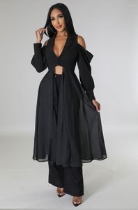 Casual jurken CINESSD 2023 Dameskleding Groothandel Kleding Jurk Zwart Lange buitenlandse handel Zomer