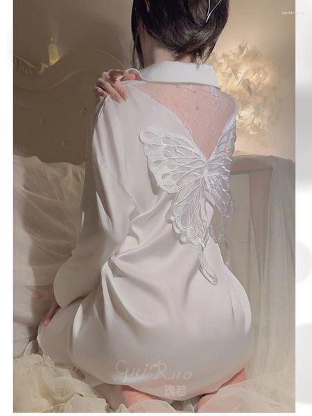 Robes décontractées classiques 3d arc sexy transparent en dentelle transparente robe de style petit ami élégant en lâche femme coréen s469