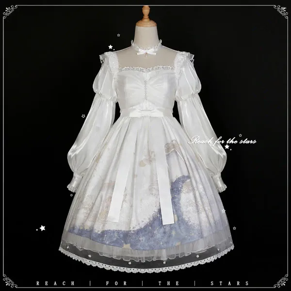 Robes décontractées Coalfell White Fairy Star op