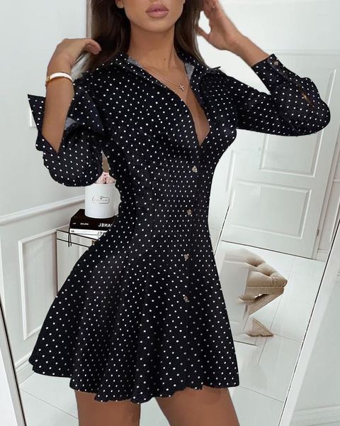 Robes décontractées contraste dentelle boutonné chemise robe femmes fête boîte de nuit Vestidos Sexy moulante 2023 été Mini bal