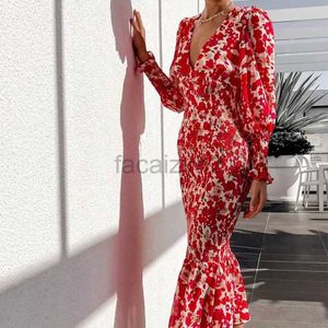 Casual jurken Designer Dress 2024 Zomer nieuwe sexy sexy v-neck-stijl beroemdheid slank fit fishtail jurk plus size jurken