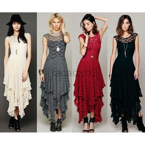 Casual jurken Designer Jurk Fashion Dames onregelmatige hoge en lage kanten rok sexy lange jurk plus size jurken
