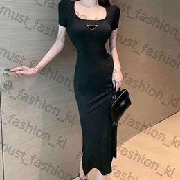 Casual jurken Designer Jurk Fashion Dames Prades Tas Mouwloze beldehirts Tops Flat Rok Woman Outwears PartyDress Summer Top Dress S-L 519
