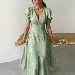 Robes décontractées robe de créatrice printemps / été pour femmes Nouvelles robes à mi-longueur élégantes