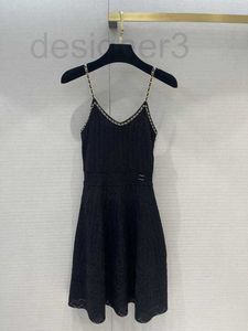 Casual jurken ontwerper lente/zomer nieuwe ketting gebonden hangende riem jurk pluizige rok elegant en stijl IQ0H